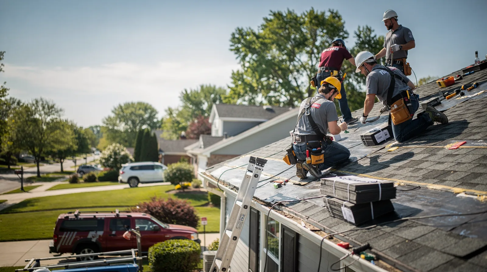 Roof Repair in Fox Lake, IL around you